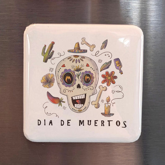 Dia De Muertos en Mexico Fridge Magnet - PhiloPerse