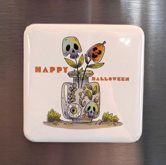 Happy Halloween V8 Fridge Magnet - PhiloPerse