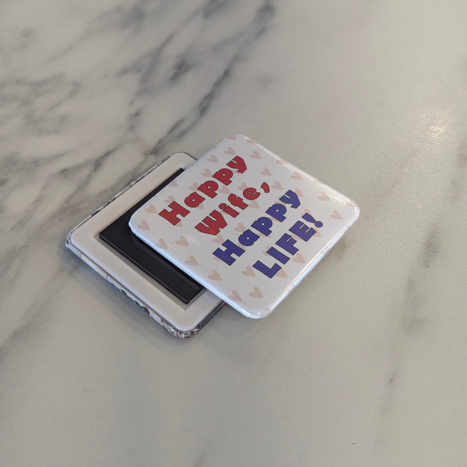 Happy Wife Happy Life Fridge Magnet - PhiloPerse