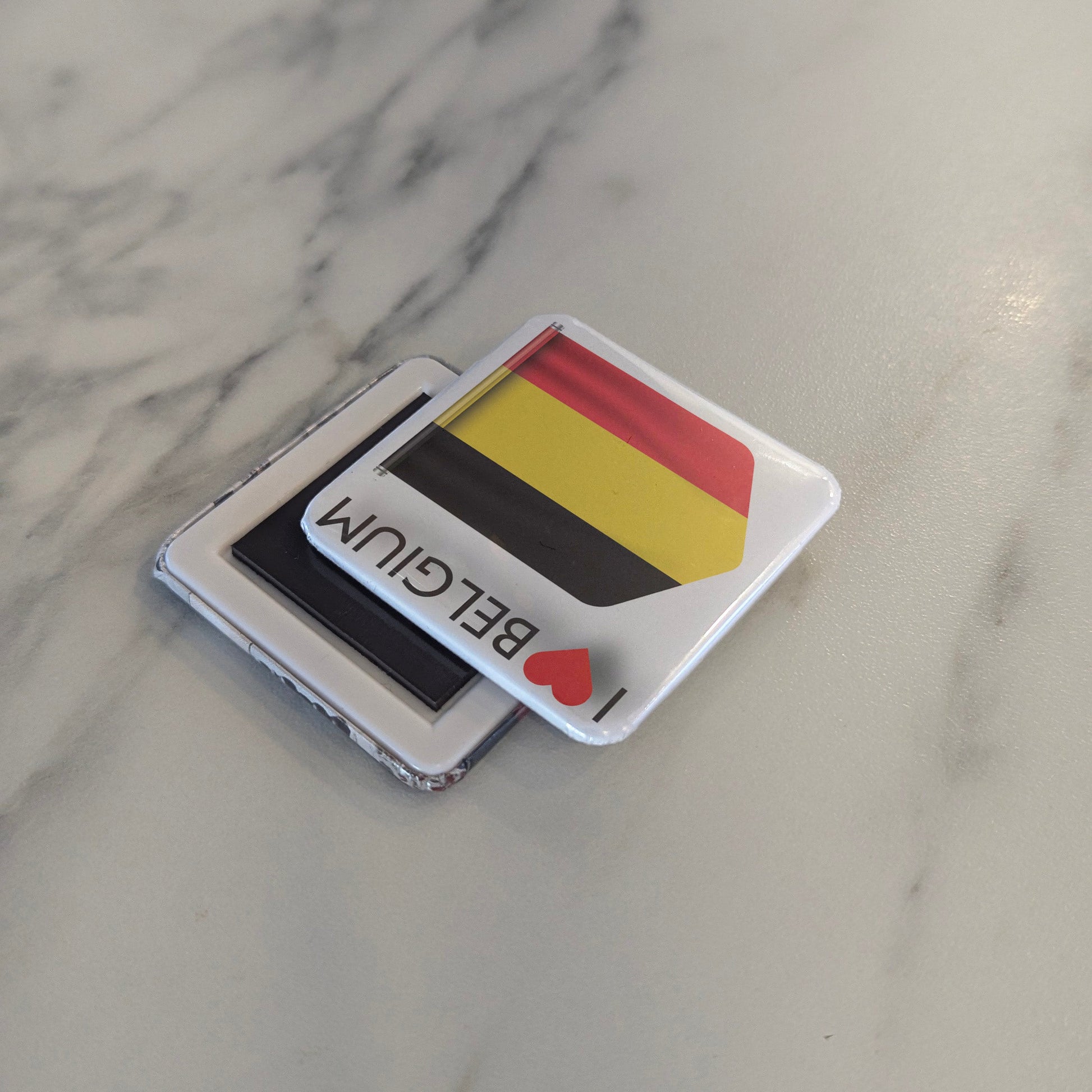 I Love Belgium Fridge Magnet