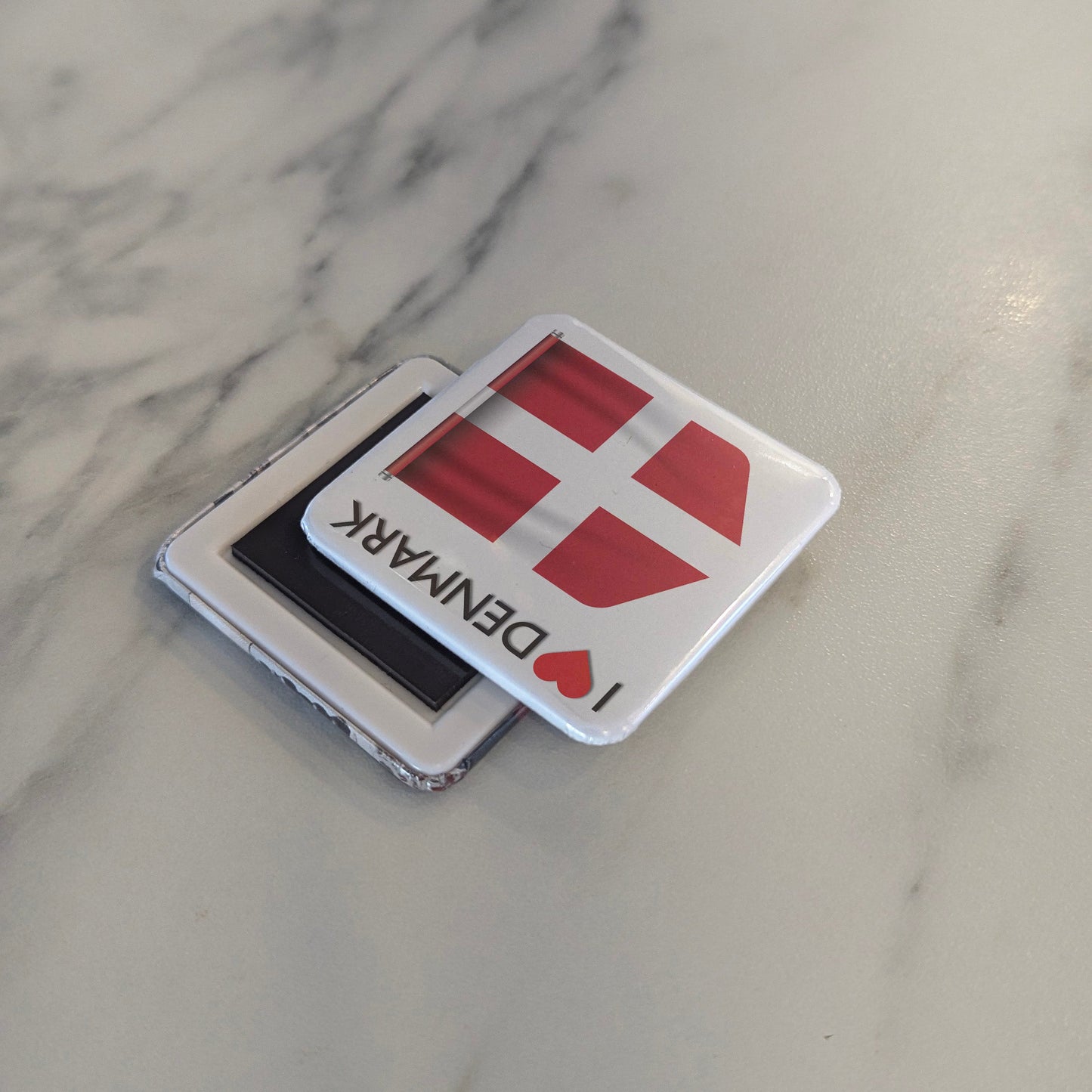 I Love Denmark Fridge Magnet
