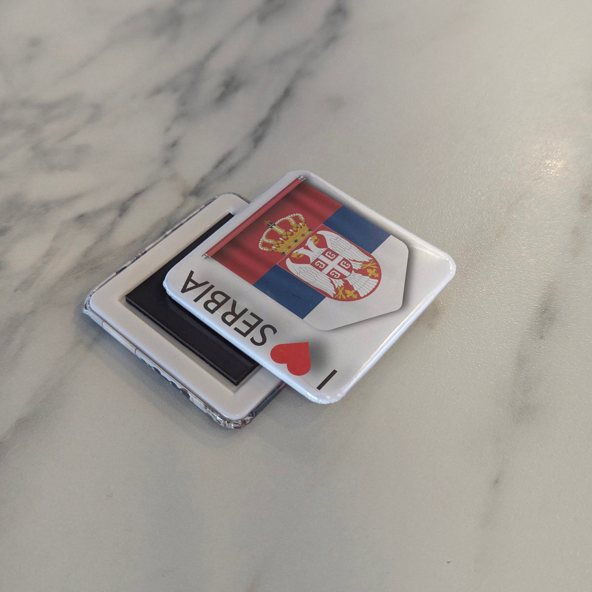 I Love Serbia Fridge Magnet