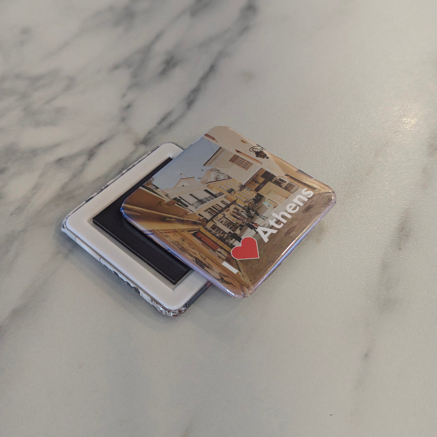 I Love Athens Fridge Magnet - PhiloPerse