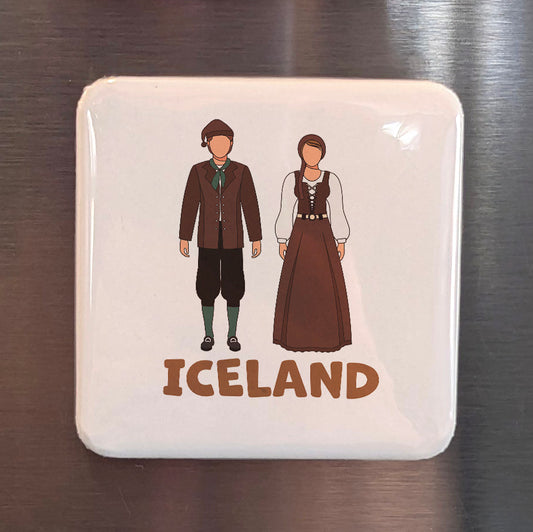 Iceland Folk Costumes Fridge Magnet - PhiloPerse