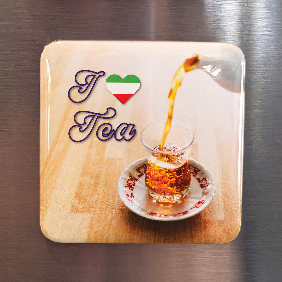 I Love Tea Fridge Magnet - PhiloPerse