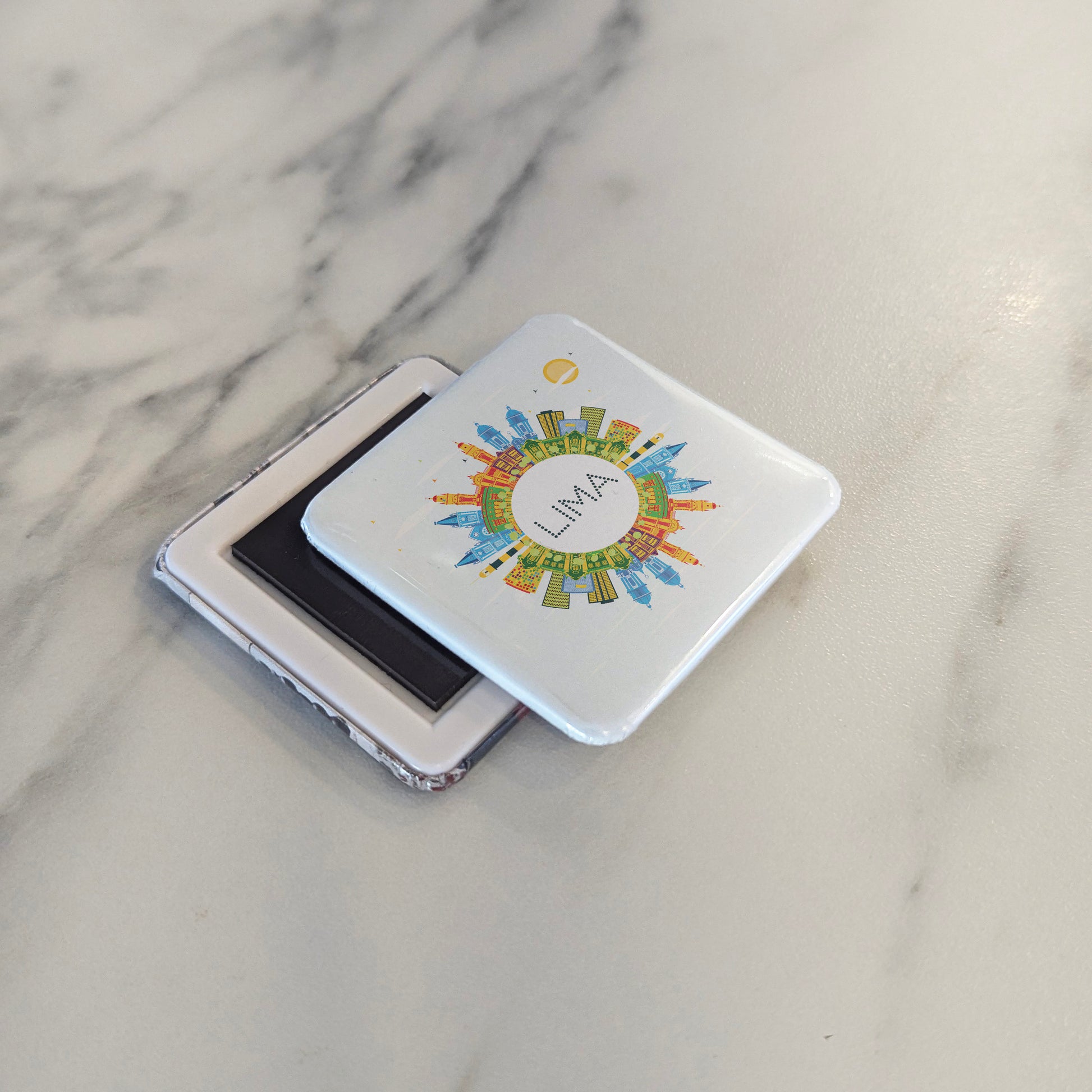Lima Skyline Fridge Magnet - PhiloPerse