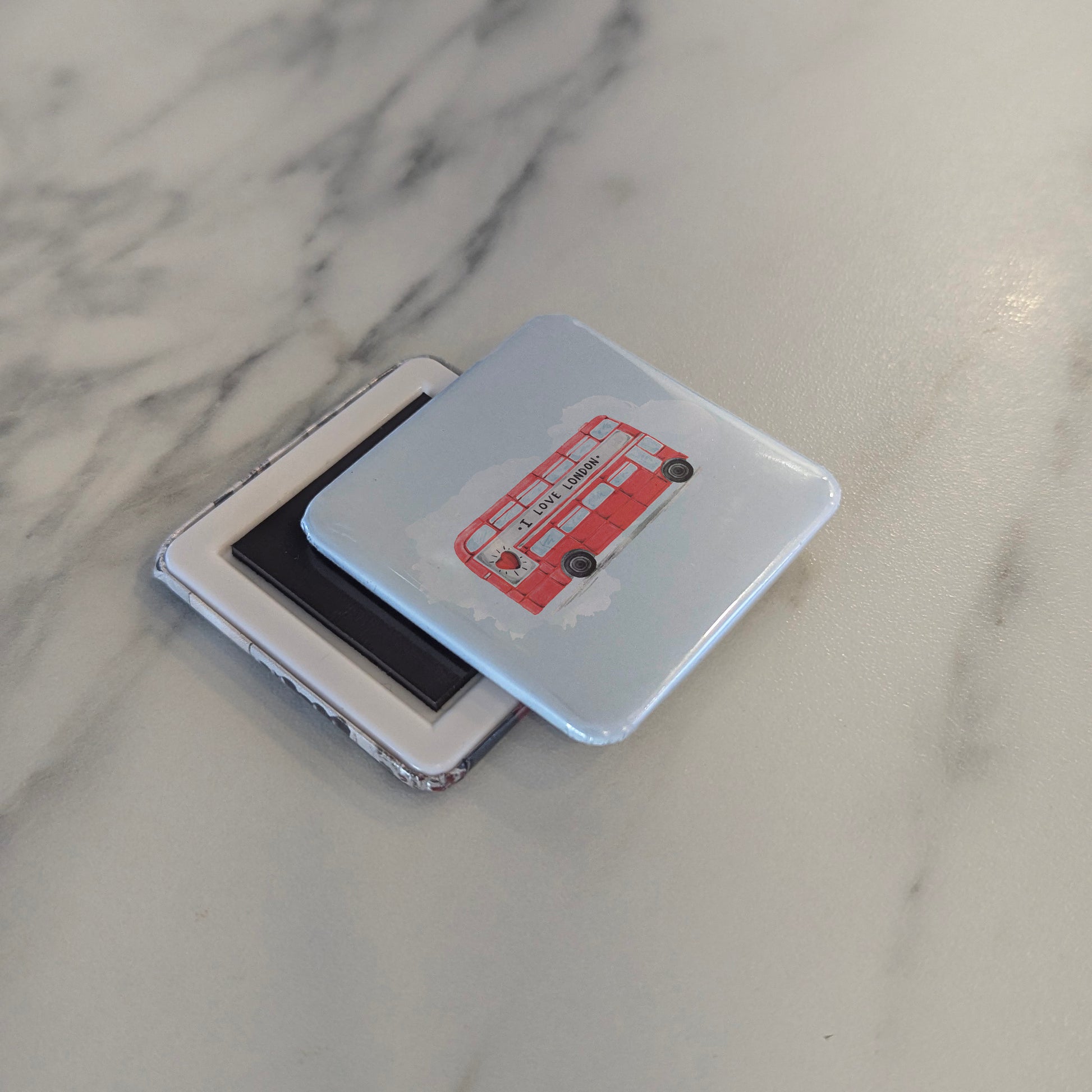 London Bus Fridge Magnet - PhiloPerse