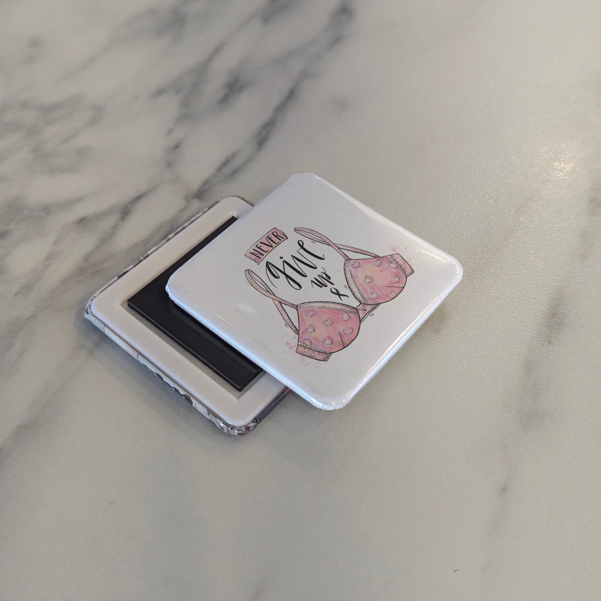 Never Give Up v2 Fridge Magnet - PhiloPerse