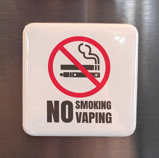 No Smoking No Vaping Fridge Magnet - PhiloPerse