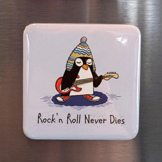 Rock'n Roll Never Dies Fridge Magnet - PhiloPerse