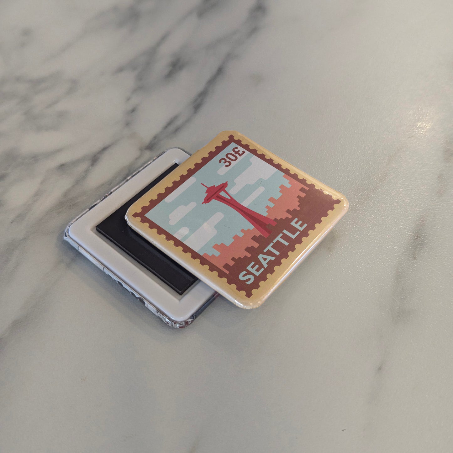Seattle Postage Fridge Magnet - PhiloPerse