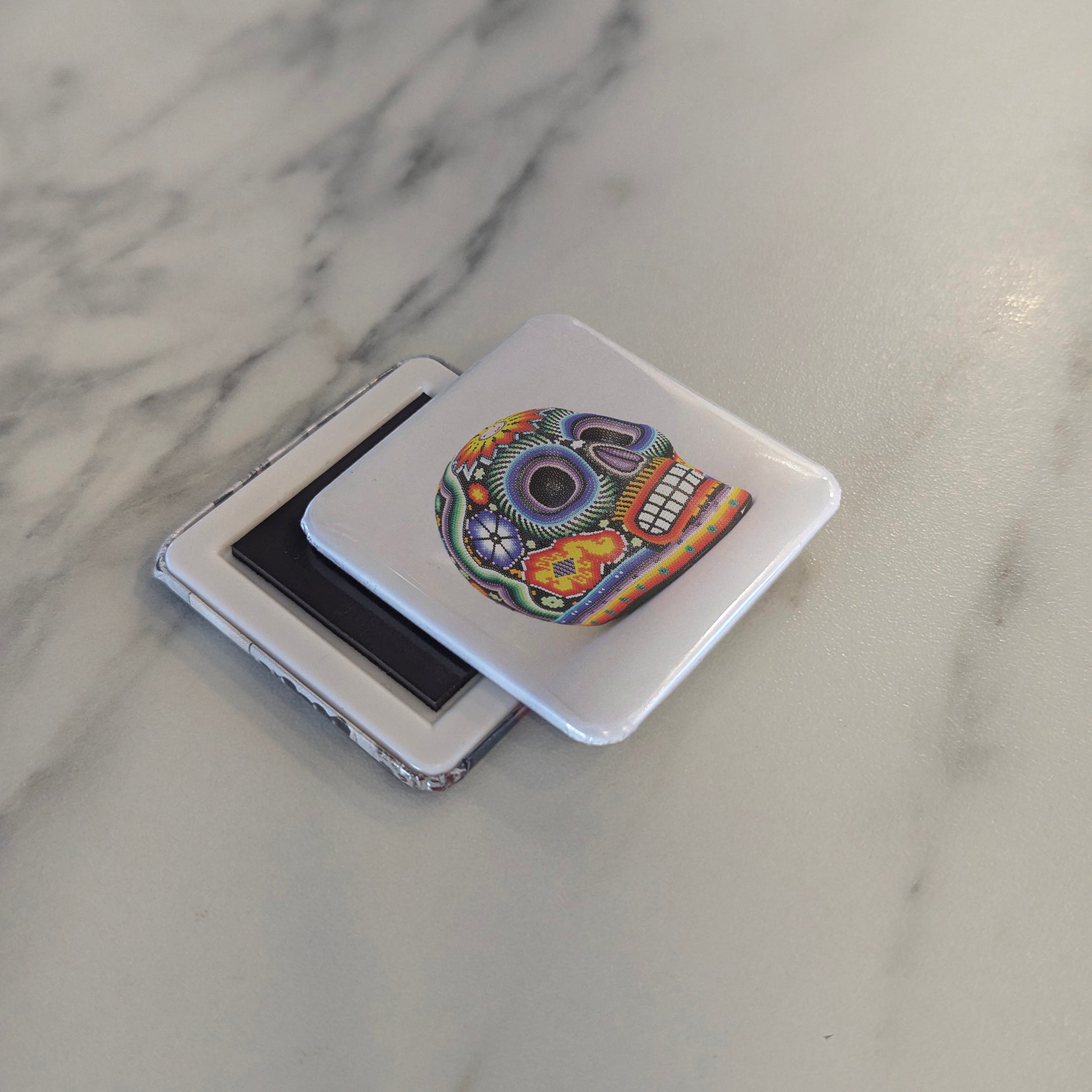 Mexican Sugar Skull Art Fridge Magnet - PhiloPerse
