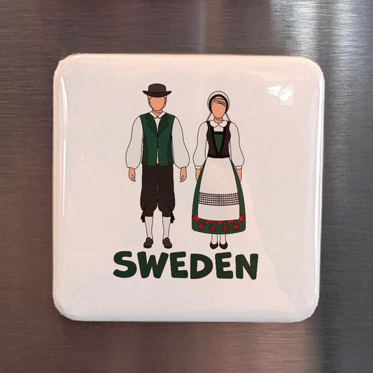 Sweden Folk Costumes Fridge Magnet - PhiloPerse