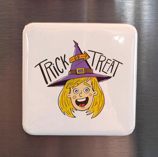 Trick or Treat V1 Fridge Magnet - PhiloPerse