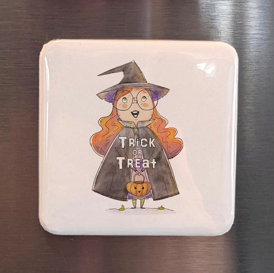 Trick or Treat V2 Fridge Magnet - PhiloPerse