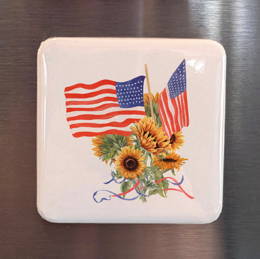 US Flag 4th of July Fridge Magnet - PhiloPerse