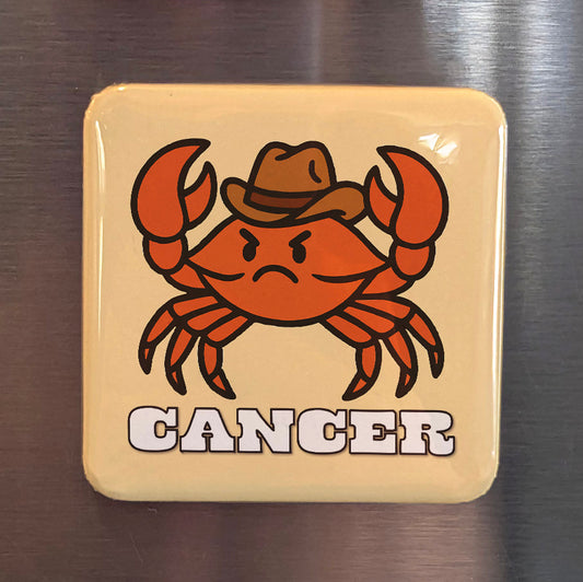 Western Cancer Zodiac Fridge Magnet - PhiloPerse