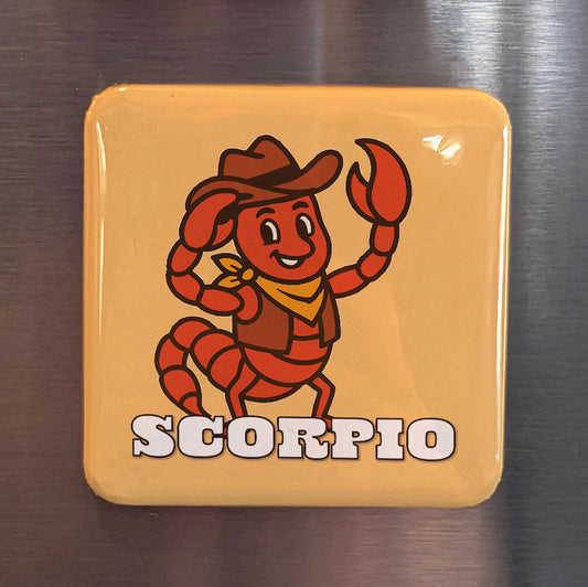 Western Scorpio Zodiac Fridge Magnet - PhiloPerse