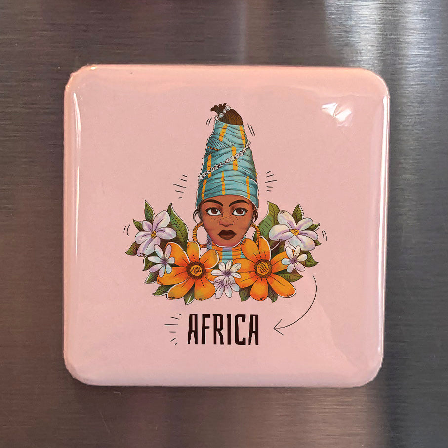 African Woman V1 Fridge Magnet - PhiloPerse