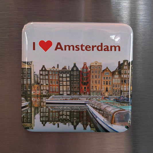 I Love Amsterdam Fridge Magnet - PhiloPerse