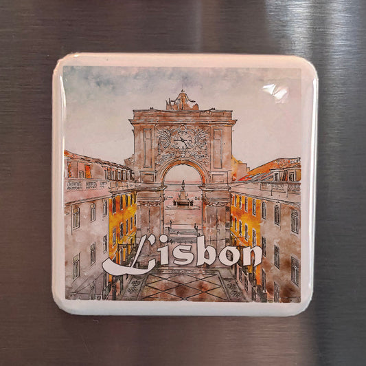 Arco da Rua Augusta in Lisbon Portugal Fridge Magnet - PhiloPerse