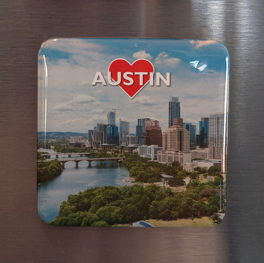 Austin View Fridge Magnet - PhiloPerse