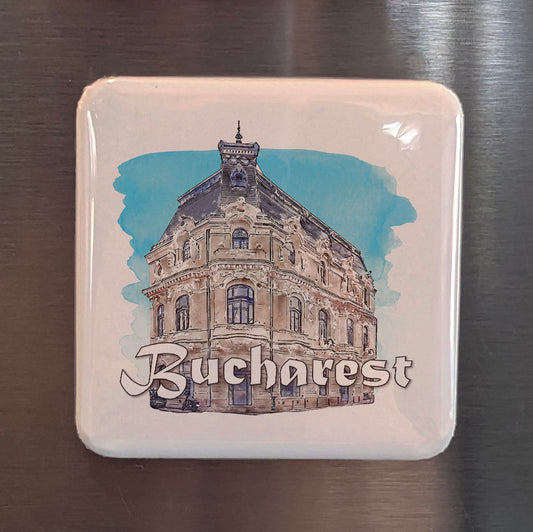 Bucharest Romania Fridge Magnet - PhiloPerse