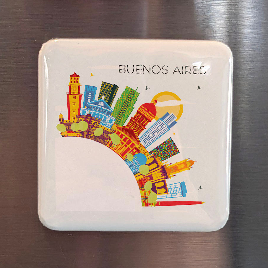 Buenos Aires Skyline Fridge Magnet - PhiloPerse