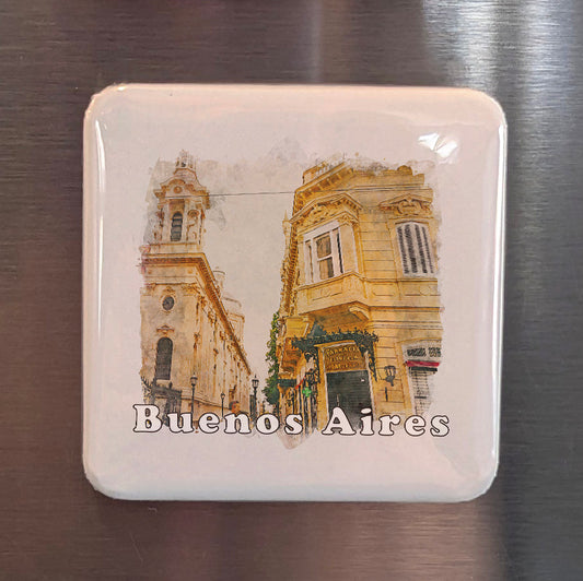 Buenos Aires Watercolor Fridge Magnet - PhiloPerse