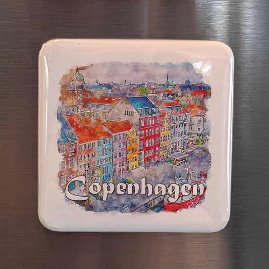 Copenhagen Denmark Fridge Magnet - PhiloPerse