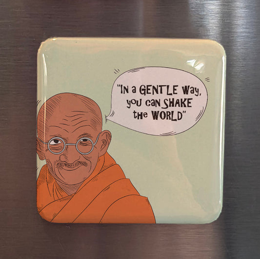 Gandhi Fridge Magnet - PhiloPerse