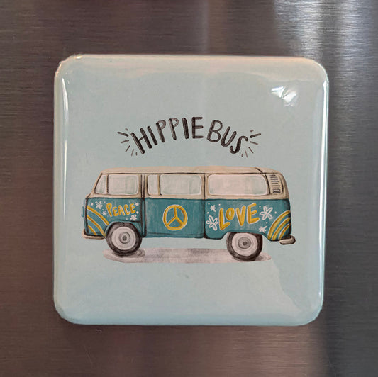 Hippie Bus Fridge Magnet - PhiloPerse