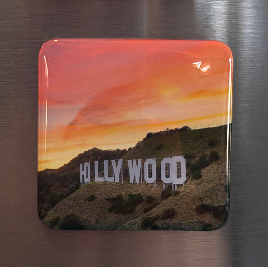 Hollywood Mountain Fridge Magnet - PhiloPerse