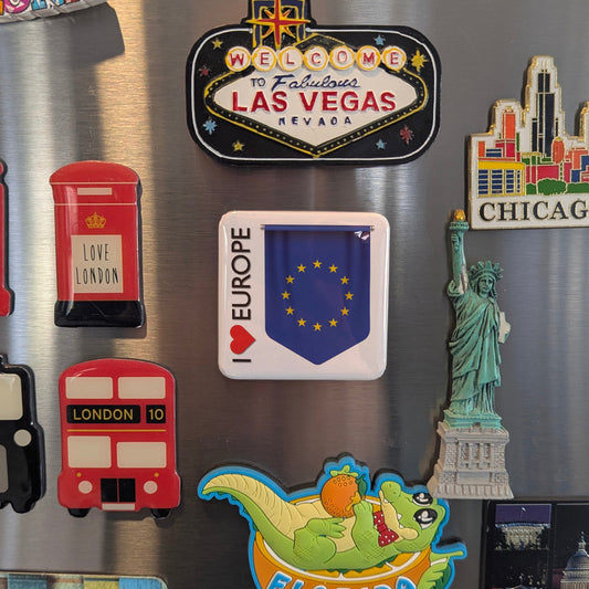 I Love Europe Fridge Magnet