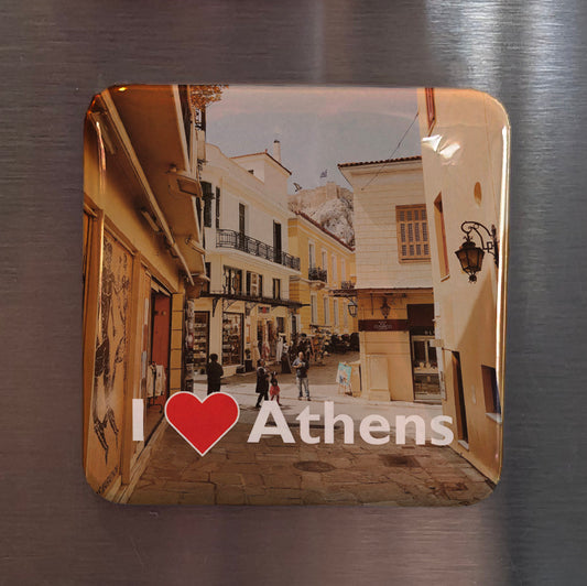 I Love Athens Fridge Magnet - PhiloPerse