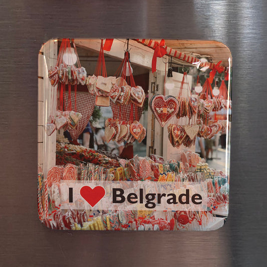 I Love Belgrade Fridge Magnet - PhiloPerse
