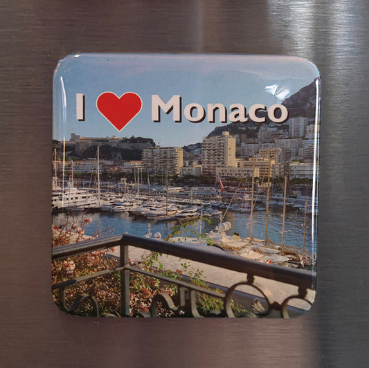 I Love Monaco View Fridge Magnet - PhiloPerse
