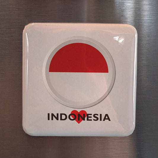 I Love Indonesia Fridge Magnet - PhiloPerse