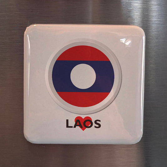 I Love Laos Fridge Magnet - PhiloPerse