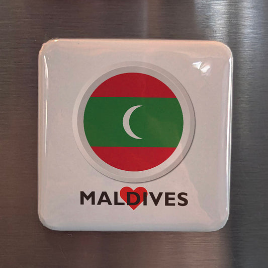 I Love Maldives Fridge Magnet - PhiloPerse