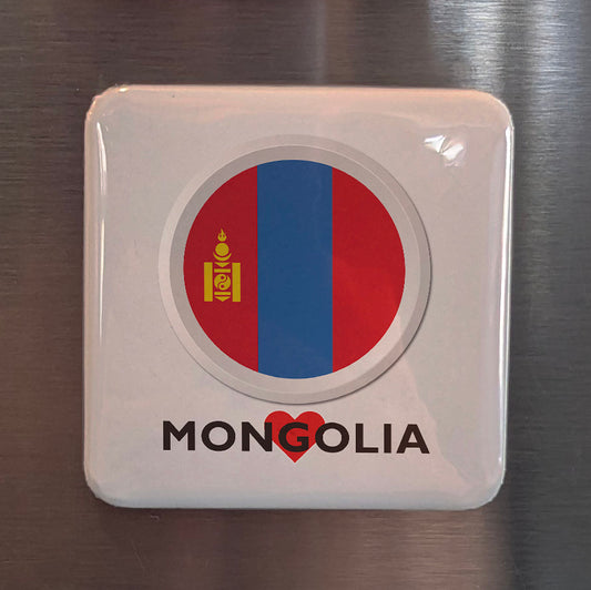 I Love Mongolia Fridge Magnet - PhiloPerse