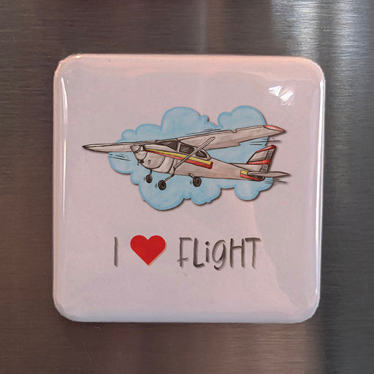 I Love Flight Fridge Magnet - PhiloPerse