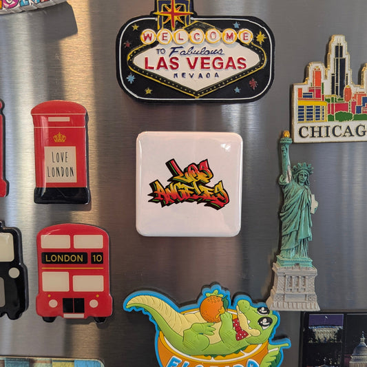 Los Angeles Graffiti Fridge Magnet