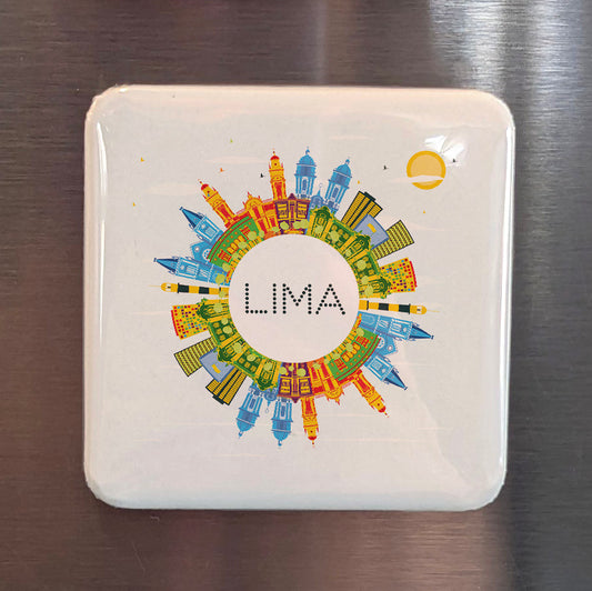 Lima Skyline Fridge Magnet - PhiloPerse