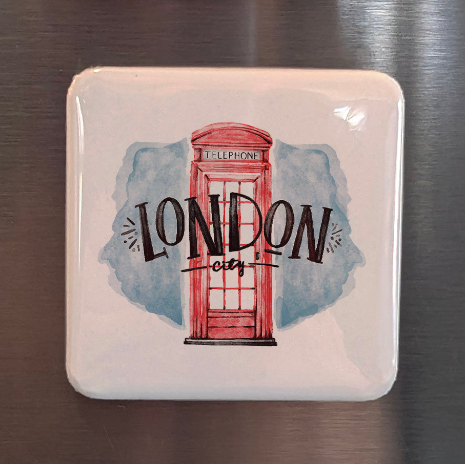 London Telephone Cabin Fridge Magnet - PhiloPerse