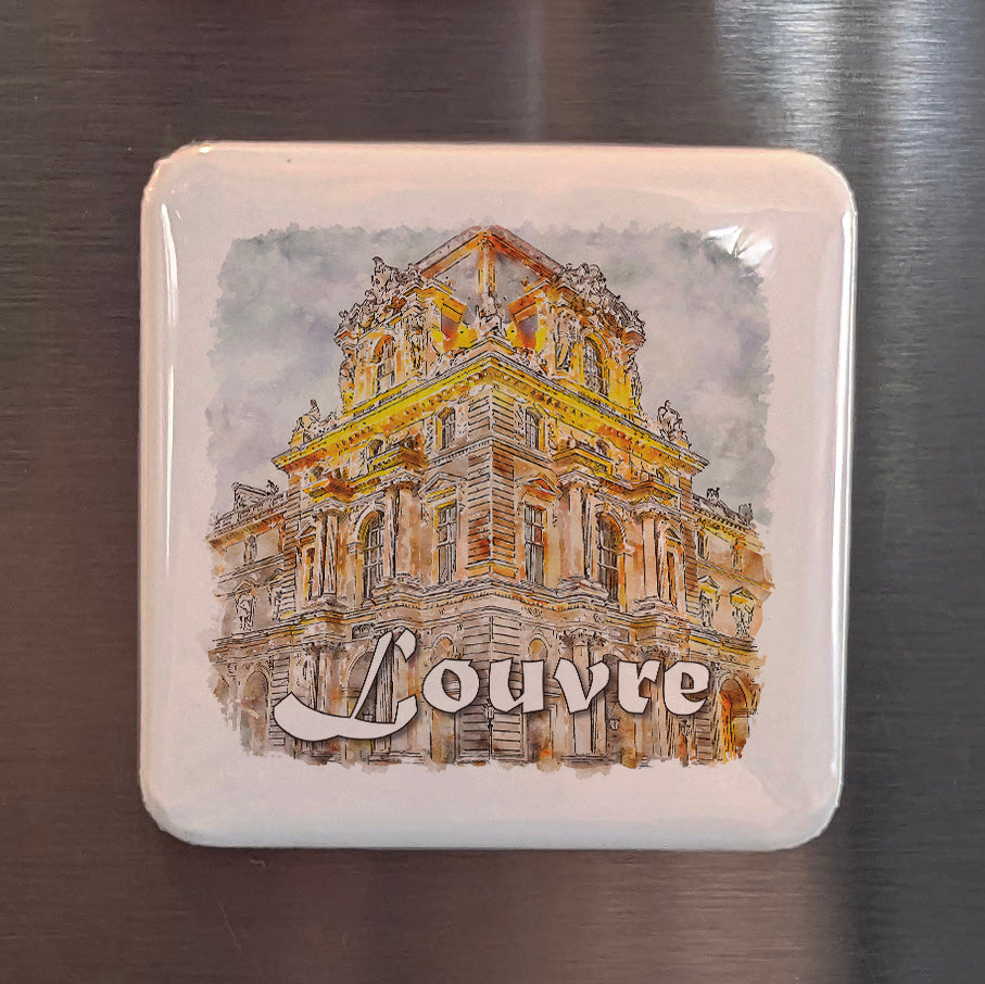 Louvre Museum in Paris France Fridge Magnet - PhiloPerse