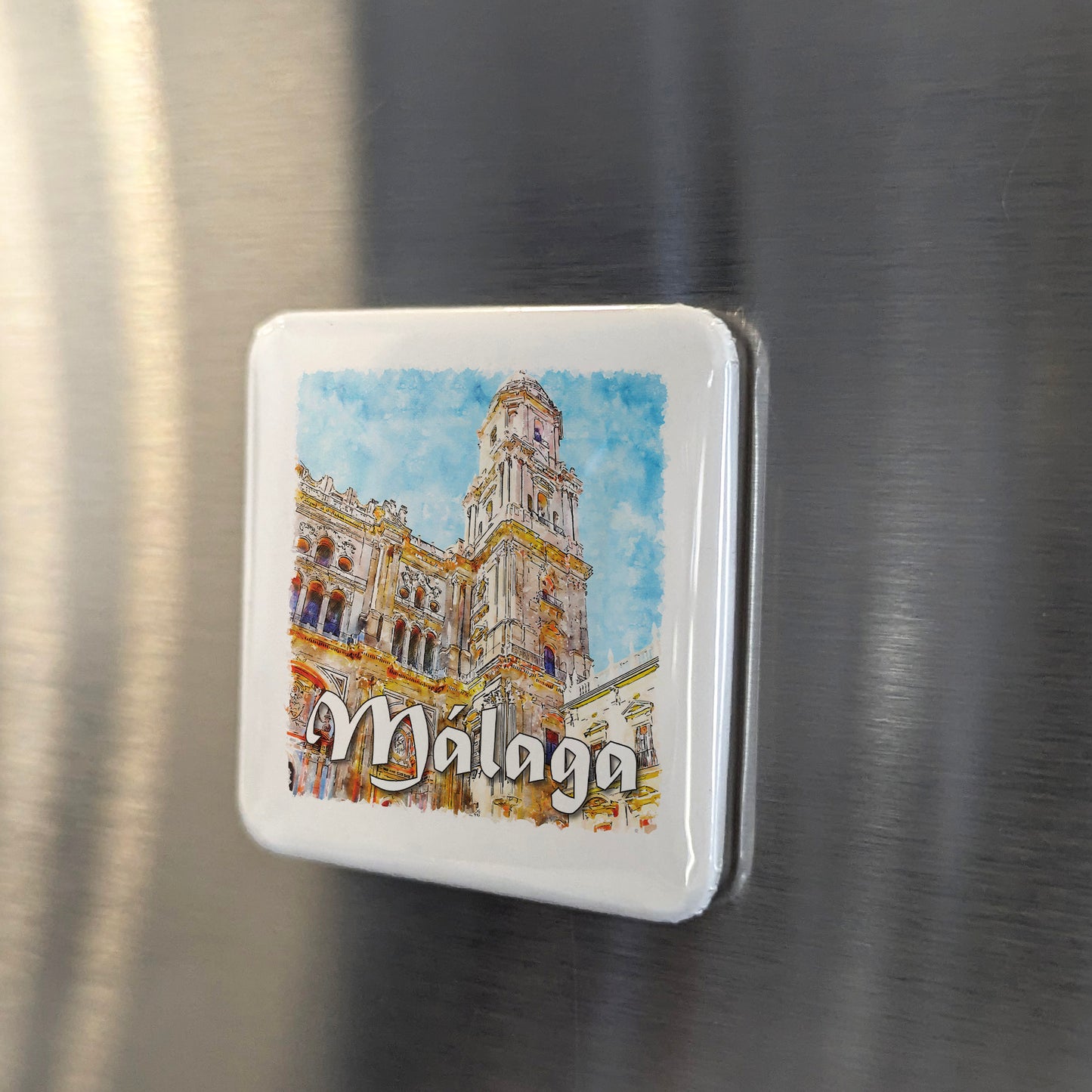 Malaga Spain Fridge Magnet - PhiloPerse