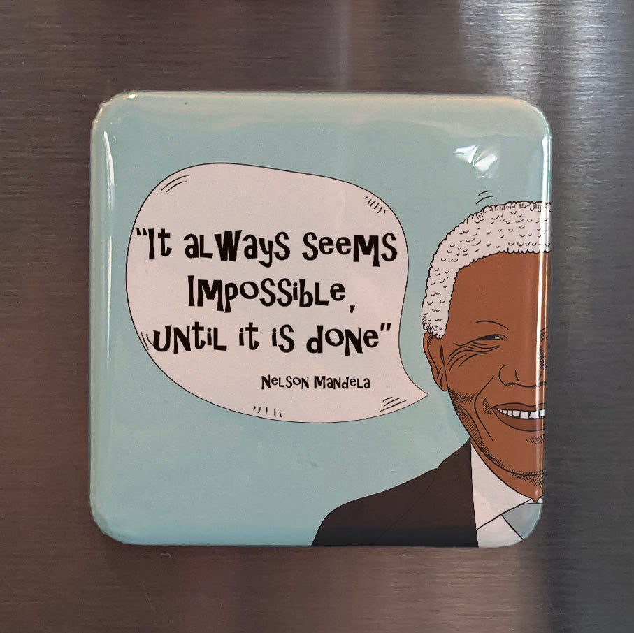 Nelson Mandela Fridge Magnet - PhiloPerse