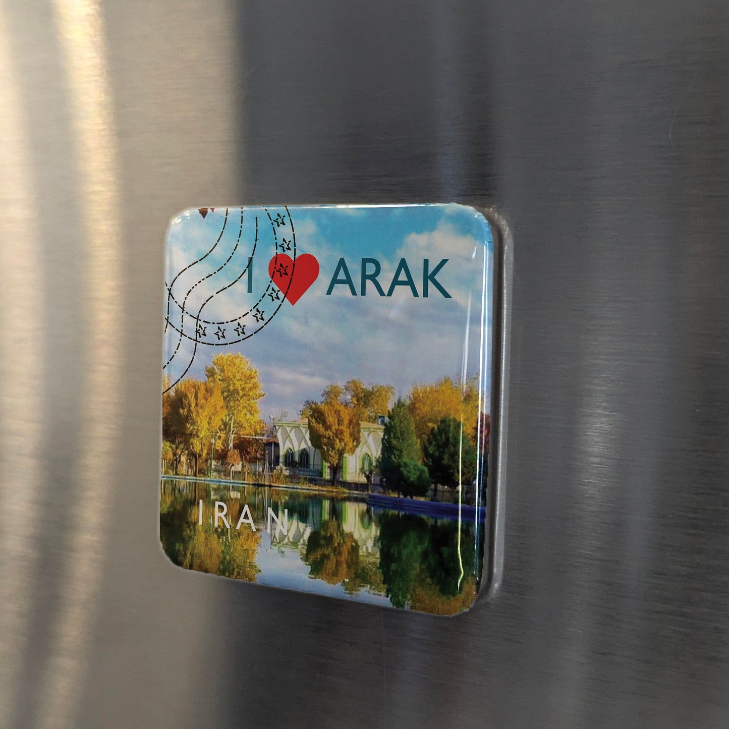 Imán para nevera "Me encanta Arak"