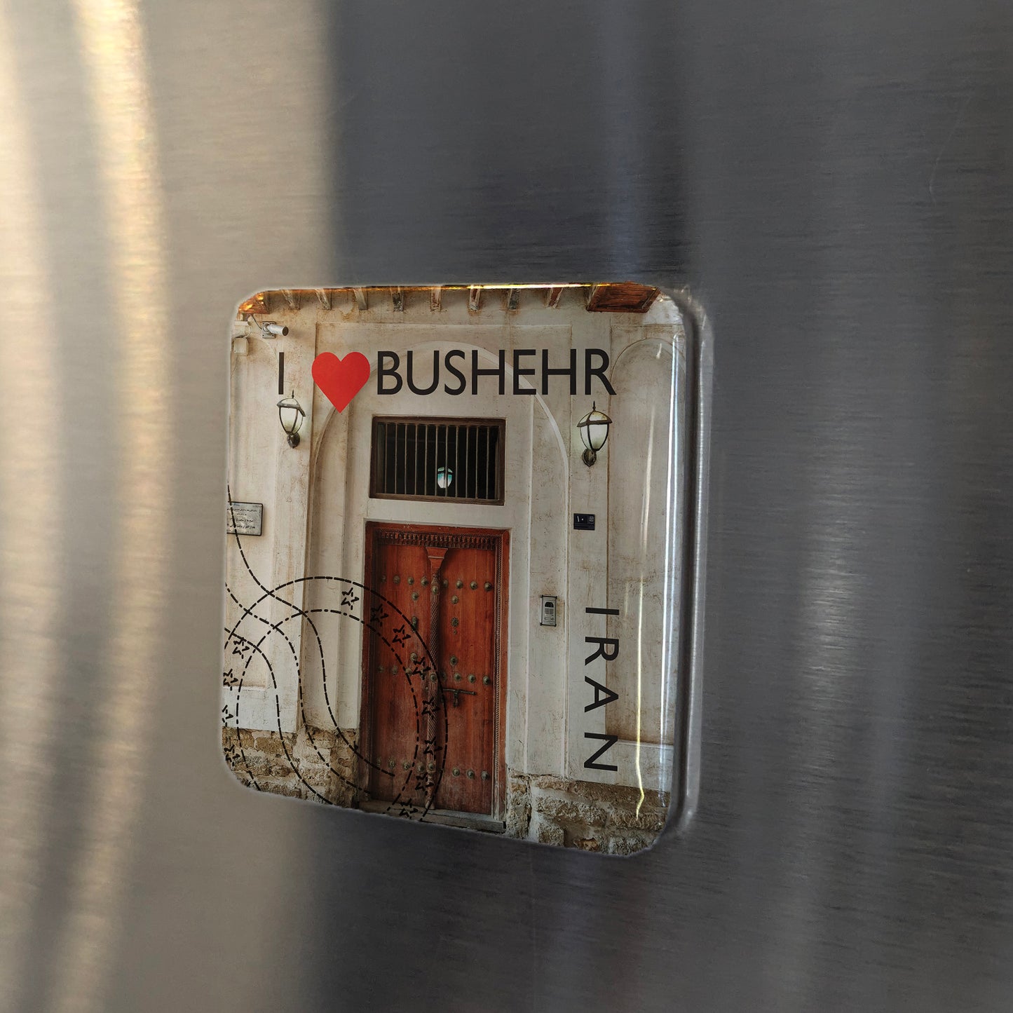 Imán para nevera "Me encanta Boushehr"